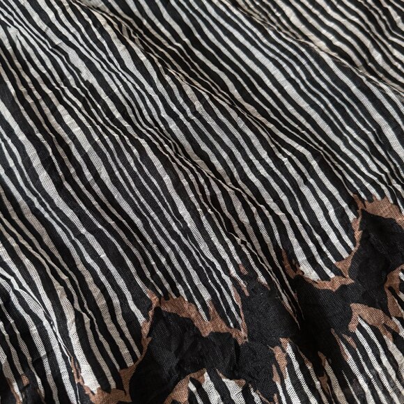 ZARA LANDSCAPE MIDI LACE BOHO TEXTURED MESH ETHEREAL ROMANTIC DRESS MEDIUM - Picture 4 of 9